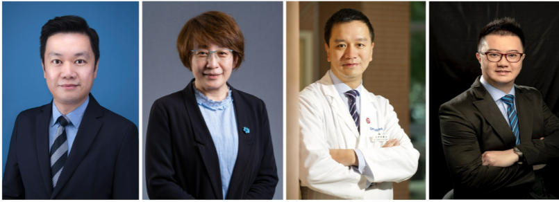 (From left) Dr Chun Hoi Yan, Department of Orthopaedics & Traunatology, Professor Barbara Chan, Department of Mechanical Engineering, HKU;  Professor Patrick Shu-Hang Yung and Proessor Michael Tim-Yun Ong, CUHK